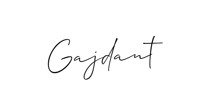 The best way (Allison_Script) to make a short signature is to pick only two or three words in your name. The name Gajdant include a total of six letters. For converting this name. Gajdant signature style 2 images and pictures png