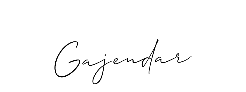 How to Draw Gajendar signature style? Allison_Script is a latest design signature styles for name Gajendar. Gajendar signature style 2 images and pictures png