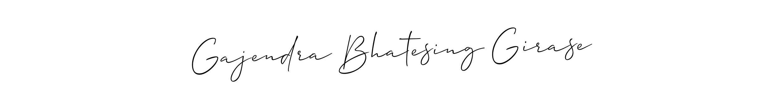 Also we have Gajendra Bhatesing Girase name is the best signature style. Create professional handwritten signature collection using Allison_Script autograph style. Gajendra Bhatesing Girase signature style 2 images and pictures png