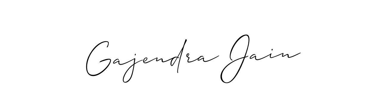 Similarly Allison_Script is the best handwritten signature design. Signature creator online .You can use it as an online autograph creator for name Gajendra Jain. Gajendra Jain signature style 2 images and pictures png