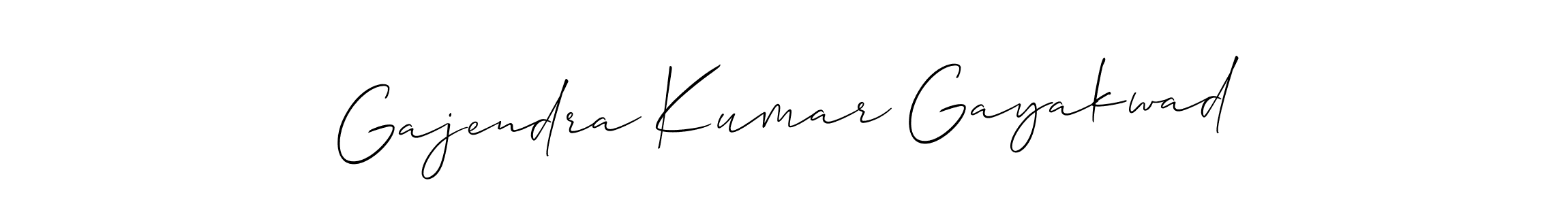 The best way (Allison_Script) to make a short signature is to pick only two or three words in your name. The name Gajendra Kumar Gayakwad include a total of six letters. For converting this name. Gajendra Kumar Gayakwad signature style 2 images and pictures png