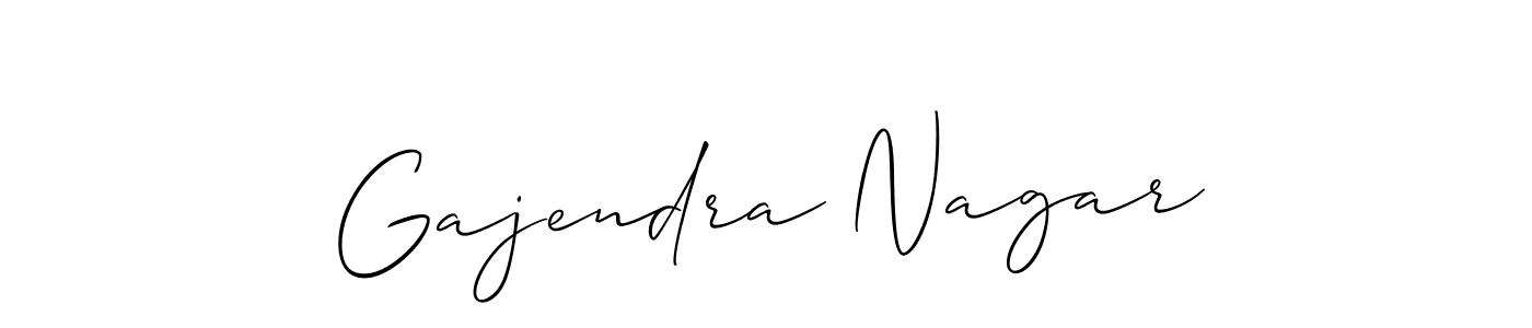 Similarly Allison_Script is the best handwritten signature design. Signature creator online .You can use it as an online autograph creator for name Gajendra Nagar. Gajendra Nagar signature style 2 images and pictures png