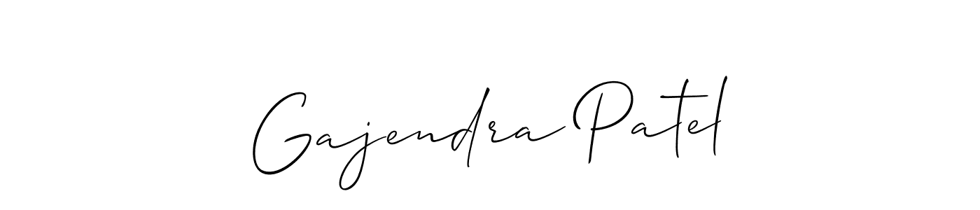 Design your own signature with our free online signature maker. With this signature software, you can create a handwritten (Allison_Script) signature for name Gajendra Patel. Gajendra Patel signature style 2 images and pictures png