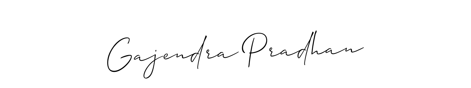 if you are searching for the best signature style for your name Gajendra Pradhan. so please give up your signature search. here we have designed multiple signature styles  using Allison_Script. Gajendra Pradhan signature style 2 images and pictures png