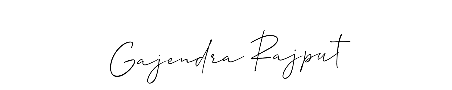 Create a beautiful signature design for name Gajendra Rajput. With this signature (Allison_Script) fonts, you can make a handwritten signature for free. Gajendra Rajput signature style 2 images and pictures png