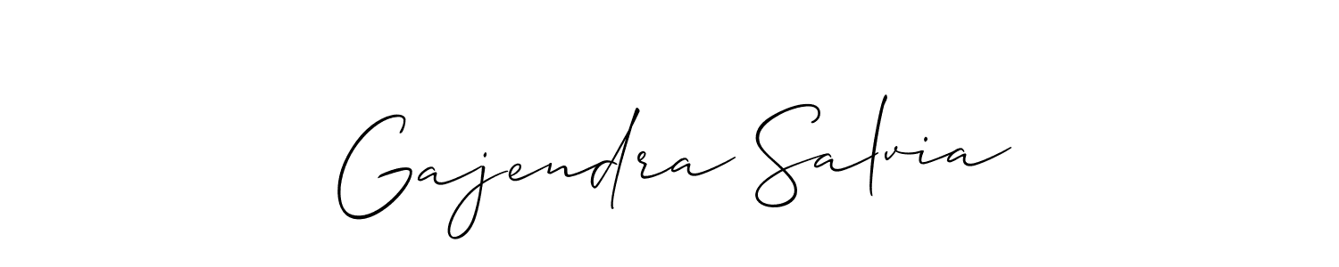 The best way (Allison_Script) to make a short signature is to pick only two or three words in your name. The name Gajendra Salvia include a total of six letters. For converting this name. Gajendra Salvia signature style 2 images and pictures png