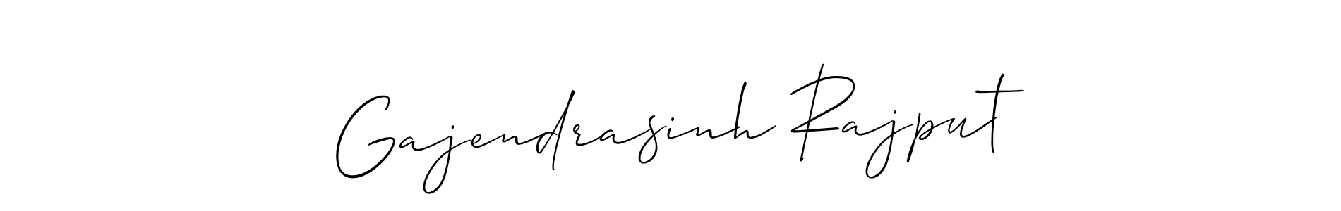 You should practise on your own different ways (Allison_Script) to write your name (Gajendrasinh Rajput) in signature. don't let someone else do it for you. Gajendrasinh Rajput signature style 2 images and pictures png