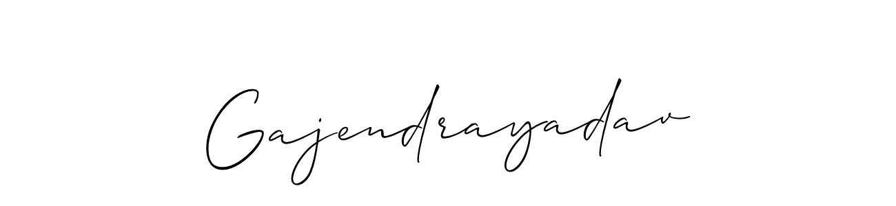 Also You can easily find your signature by using the search form. We will create Gajendrayadav name handwritten signature images for you free of cost using Allison_Script sign style. Gajendrayadav signature style 2 images and pictures png