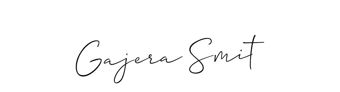 How to make Gajera Smit signature? Allison_Script is a professional autograph style. Create handwritten signature for Gajera Smit name. Gajera Smit signature style 2 images and pictures png