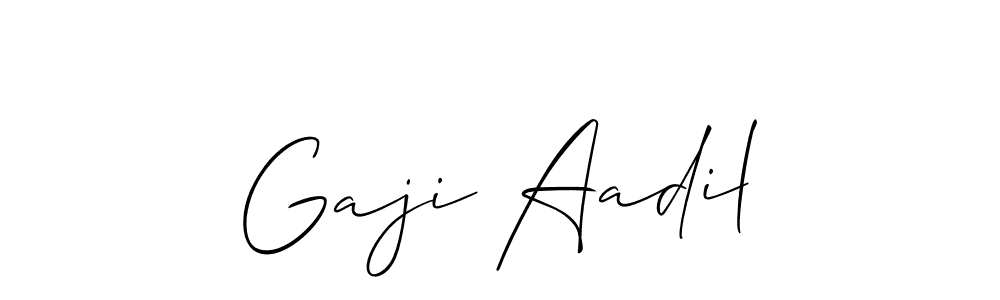 Similarly Allison_Script is the best handwritten signature design. Signature creator online .You can use it as an online autograph creator for name Gaji Aadil. Gaji Aadil signature style 2 images and pictures png