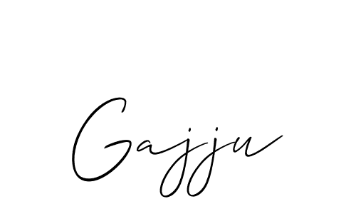 Allison_Script is a professional signature style that is perfect for those who want to add a touch of class to their signature. It is also a great choice for those who want to make their signature more unique. Get Gajju name to fancy signature for free. Gajju signature style 2 images and pictures png