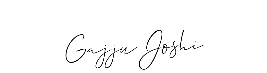 Also You can easily find your signature by using the search form. We will create Gajju Joshi name handwritten signature images for you free of cost using Allison_Script sign style. Gajju Joshi signature style 2 images and pictures png