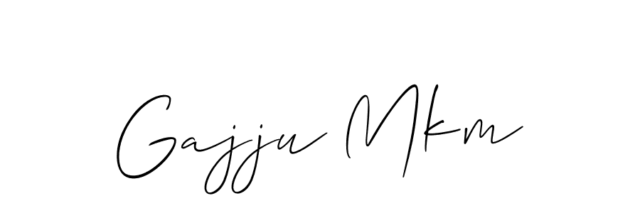 You should practise on your own different ways (Allison_Script) to write your name (Gajju Mkm) in signature. don't let someone else do it for you. Gajju Mkm signature style 2 images and pictures png