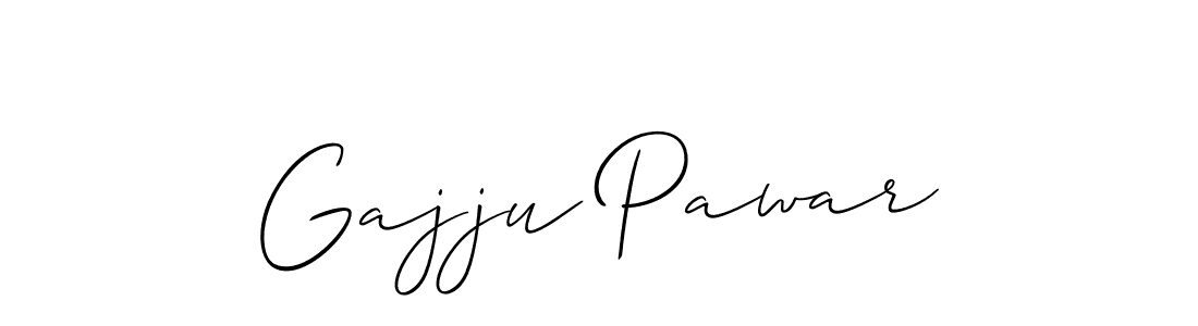 You should practise on your own different ways (Allison_Script) to write your name (Gajju Pawar) in signature. don't let someone else do it for you. Gajju Pawar signature style 2 images and pictures png