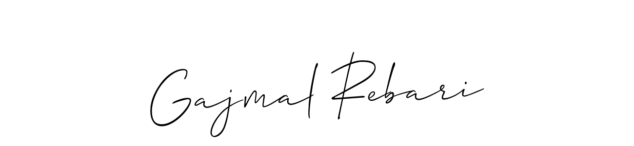 The best way (Allison_Script) to make a short signature is to pick only two or three words in your name. The name Gajmal Rebari include a total of six letters. For converting this name. Gajmal Rebari signature style 2 images and pictures png