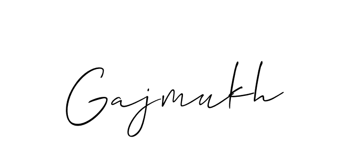 Make a beautiful signature design for name Gajmukh. With this signature (Allison_Script) style, you can create a handwritten signature for free. Gajmukh signature style 2 images and pictures png