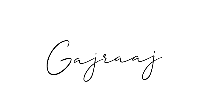 Design your own signature with our free online signature maker. With this signature software, you can create a handwritten (Allison_Script) signature for name Gajraaj. Gajraaj signature style 2 images and pictures png