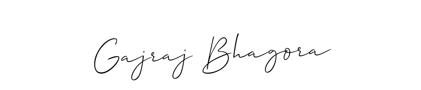 Also we have Gajraj Bhagora name is the best signature style. Create professional handwritten signature collection using Allison_Script autograph style. Gajraj Bhagora signature style 2 images and pictures png