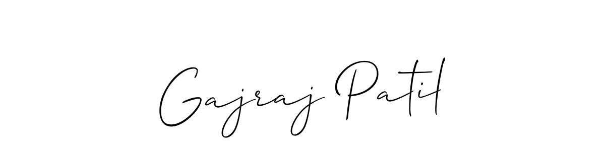 Create a beautiful signature design for name Gajraj Patil. With this signature (Allison_Script) fonts, you can make a handwritten signature for free. Gajraj Patil signature style 2 images and pictures png