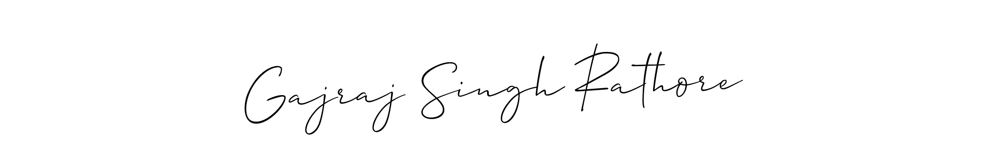 Use a signature maker to create a handwritten signature online. With this signature software, you can design (Allison_Script) your own signature for name Gajraj Singh Rathore. Gajraj Singh Rathore signature style 2 images and pictures png