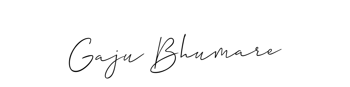 Also we have Gaju Bhumare name is the best signature style. Create professional handwritten signature collection using Allison_Script autograph style. Gaju Bhumare signature style 2 images and pictures png