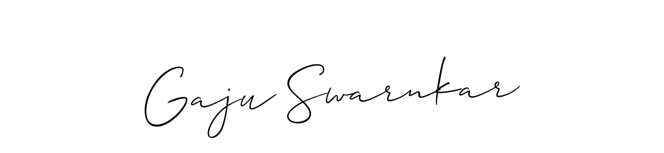 It looks lik you need a new signature style for name Gaju Swarnkar. Design unique handwritten (Allison_Script) signature with our free signature maker in just a few clicks. Gaju Swarnkar signature style 2 images and pictures png