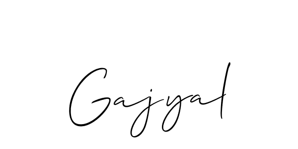 Also You can easily find your signature by using the search form. We will create Gajyal name handwritten signature images for you free of cost using Allison_Script sign style. Gajyal signature style 2 images and pictures png