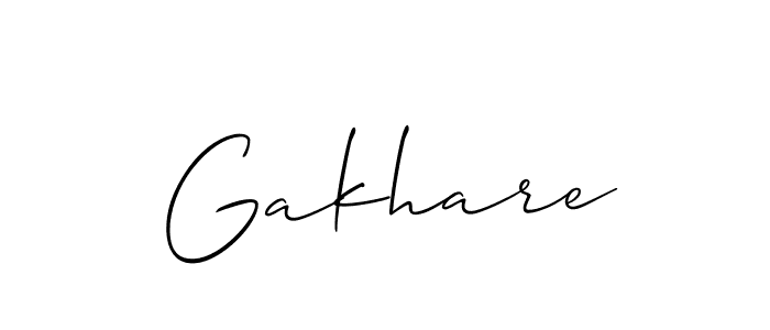 Best and Professional Signature Style for Gakhare. Allison_Script Best Signature Style Collection. Gakhare signature style 2 images and pictures png