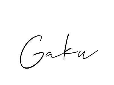 You should practise on your own different ways (Allison_Script) to write your name (Gaku) in signature. don't let someone else do it for you. Gaku signature style 2 images and pictures png