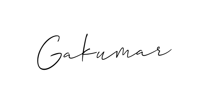 Similarly Allison_Script is the best handwritten signature design. Signature creator online .You can use it as an online autograph creator for name Gakumar. Gakumar signature style 2 images and pictures png