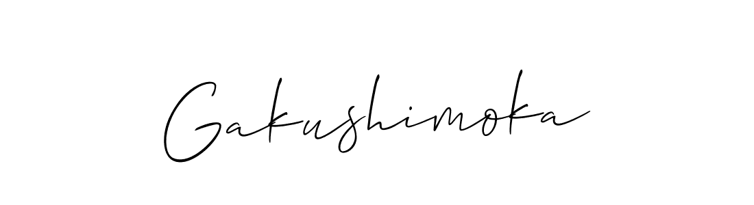 if you are searching for the best signature style for your name Gakushimoka. so please give up your signature search. here we have designed multiple signature styles  using Allison_Script. Gakushimoka signature style 2 images and pictures png