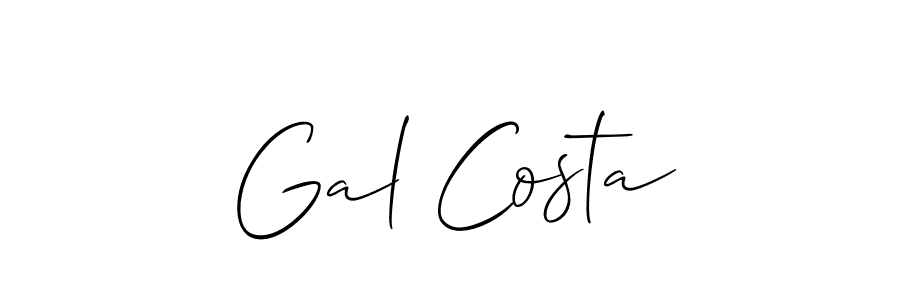if you are searching for the best signature style for your name Gal Costa. so please give up your signature search. here we have designed multiple signature styles  using Allison_Script. Gal Costa signature style 2 images and pictures png