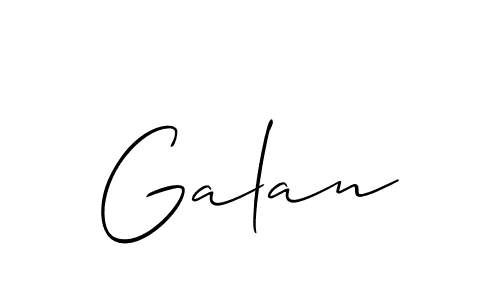 Also You can easily find your signature by using the search form. We will create Galan name handwritten signature images for you free of cost using Allison_Script sign style. Galan signature style 2 images and pictures png