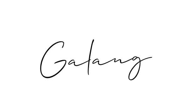 Once you've used our free online signature maker to create your best signature Allison_Script style, it's time to enjoy all of the benefits that Galang name signing documents. Galang signature style 2 images and pictures png
