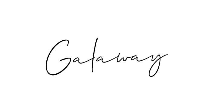 Make a beautiful signature design for name Galaway. With this signature (Allison_Script) style, you can create a handwritten signature for free. Galaway signature style 2 images and pictures png