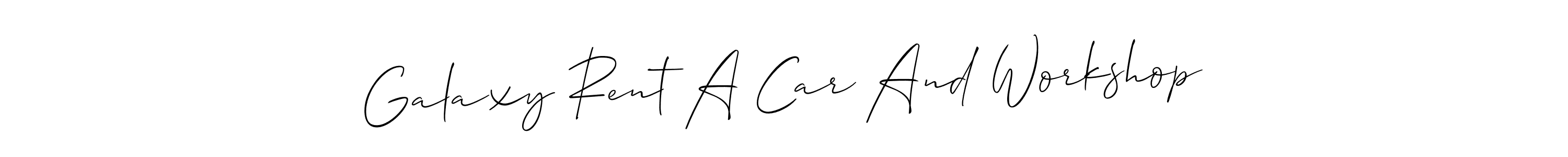 How to Draw Galaxy Rent A Car And Workshop signature style? Allison_Script is a latest design signature styles for name Galaxy Rent A Car And Workshop. Galaxy Rent A Car And Workshop signature style 2 images and pictures png