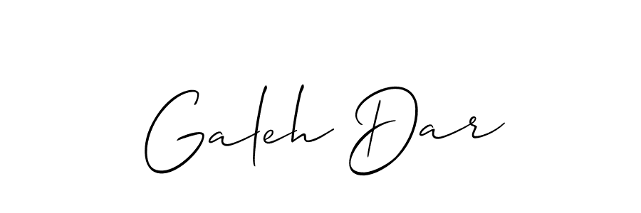 Galeh Dar stylish signature style. Best Handwritten Sign (Allison_Script) for my name. Handwritten Signature Collection Ideas for my name Galeh Dar. Galeh Dar signature style 2 images and pictures png