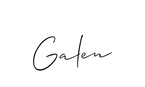 Best and Professional Signature Style for Galen. Allison_Script Best Signature Style Collection. Galen signature style 2 images and pictures png