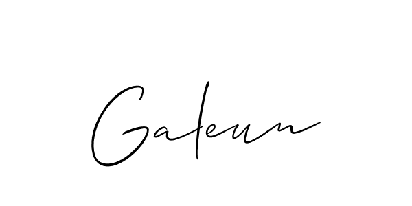 Similarly Allison_Script is the best handwritten signature design. Signature creator online .You can use it as an online autograph creator for name Galeun. Galeun signature style 2 images and pictures png