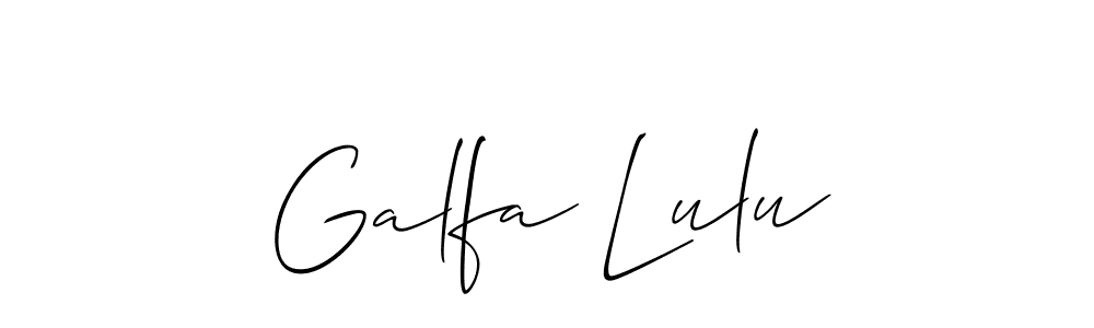 Here are the top 10 professional signature styles for the name Galfa Lulu. These are the best autograph styles you can use for your name. Galfa Lulu signature style 2 images and pictures png