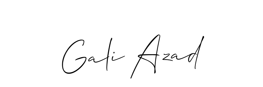 Also we have Gali Azad name is the best signature style. Create professional handwritten signature collection using Allison_Script autograph style. Gali Azad signature style 2 images and pictures png