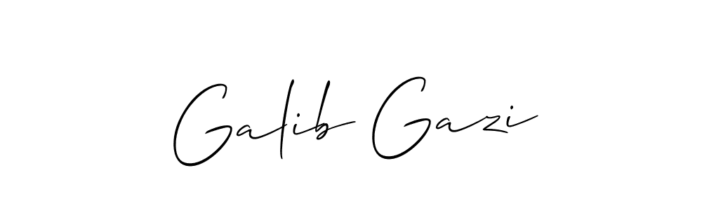 Make a short Galib Gazi signature style. Manage your documents anywhere anytime using Allison_Script. Create and add eSignatures, submit forms, share and send files easily. Galib Gazi signature style 2 images and pictures png