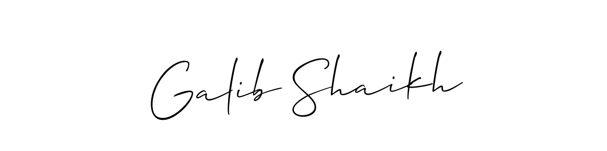 See photos of Galib Shaikh official signature by Spectra . Check more albums & portfolios. Read reviews & check more about Allison_Script font. Galib Shaikh signature style 2 images and pictures png