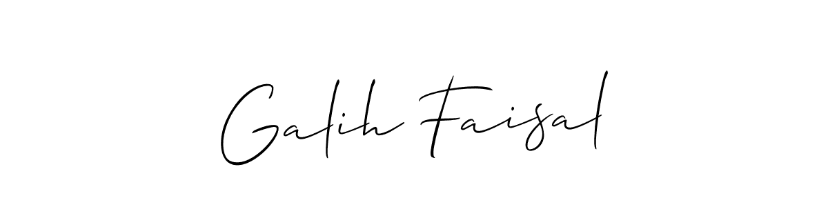 Galih Faisal stylish signature style. Best Handwritten Sign (Allison_Script) for my name. Handwritten Signature Collection Ideas for my name Galih Faisal. Galih Faisal signature style 2 images and pictures png