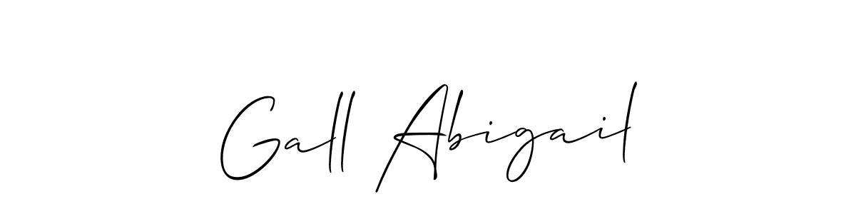 if you are searching for the best signature style for your name Gall Abigail. so please give up your signature search. here we have designed multiple signature styles  using Allison_Script. Gall Abigail signature style 2 images and pictures png