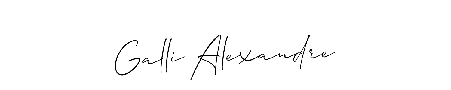How to make Galli Alexandre signature? Allison_Script is a professional autograph style. Create handwritten signature for Galli Alexandre name. Galli Alexandre signature style 2 images and pictures png
