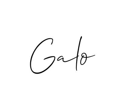 Galo stylish signature style. Best Handwritten Sign (Allison_Script) for my name. Handwritten Signature Collection Ideas for my name Galo. Galo signature style 2 images and pictures png