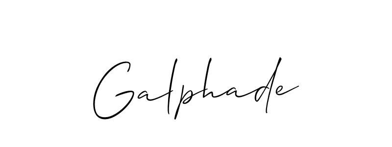 You can use this online signature creator to create a handwritten signature for the name Galphade. This is the best online autograph maker. Galphade signature style 2 images and pictures png