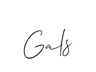 Also we have Gals name is the best signature style. Create professional handwritten signature collection using Allison_Script autograph style. Gals signature style 2 images and pictures png