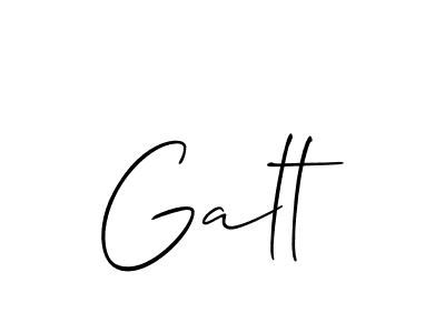 Also You can easily find your signature by using the search form. We will create Galt name handwritten signature images for you free of cost using Allison_Script sign style. Galt signature style 2 images and pictures png